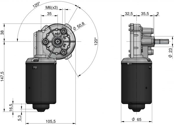 Motoriduttore MR62-35